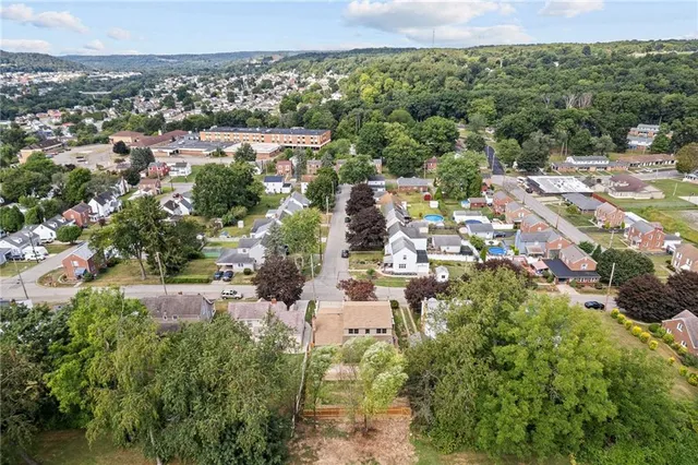 an aerial view of multiple house