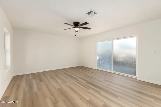 wooden floor in an empty room