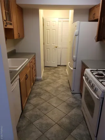 a kitchen with a sink a stove and refrigerator