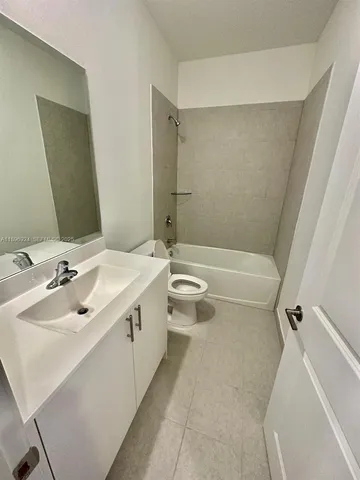 an empty room with a door