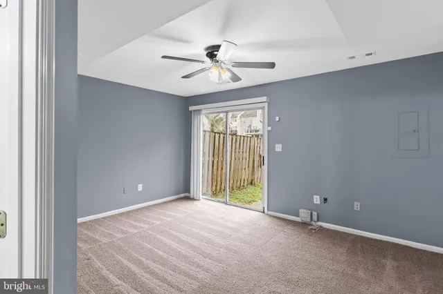 a view of an empty room