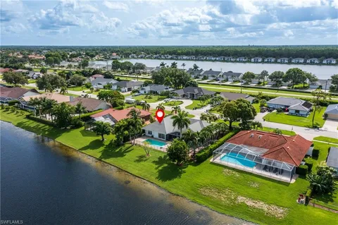 a view of a city with a lake view