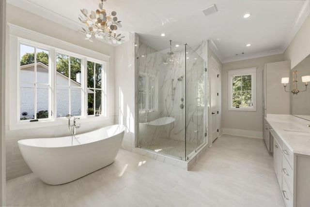 a view of a hallway with a window