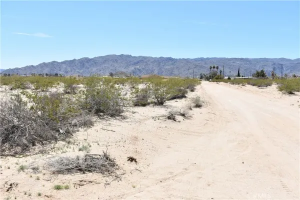 a view of a mountain with an outdoor space