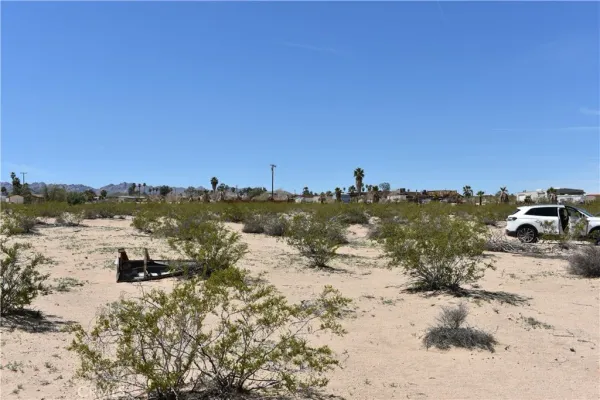 a view of a beach with a ocean view