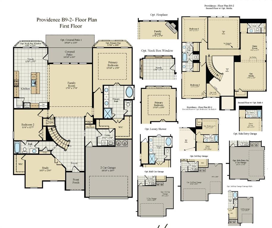 5638 Rutherford Drive Midlothian, TX 76065 - Photo 32 of 32 Providence B9-2 Floor Plan