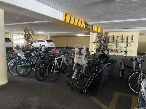 a view of parking garage
