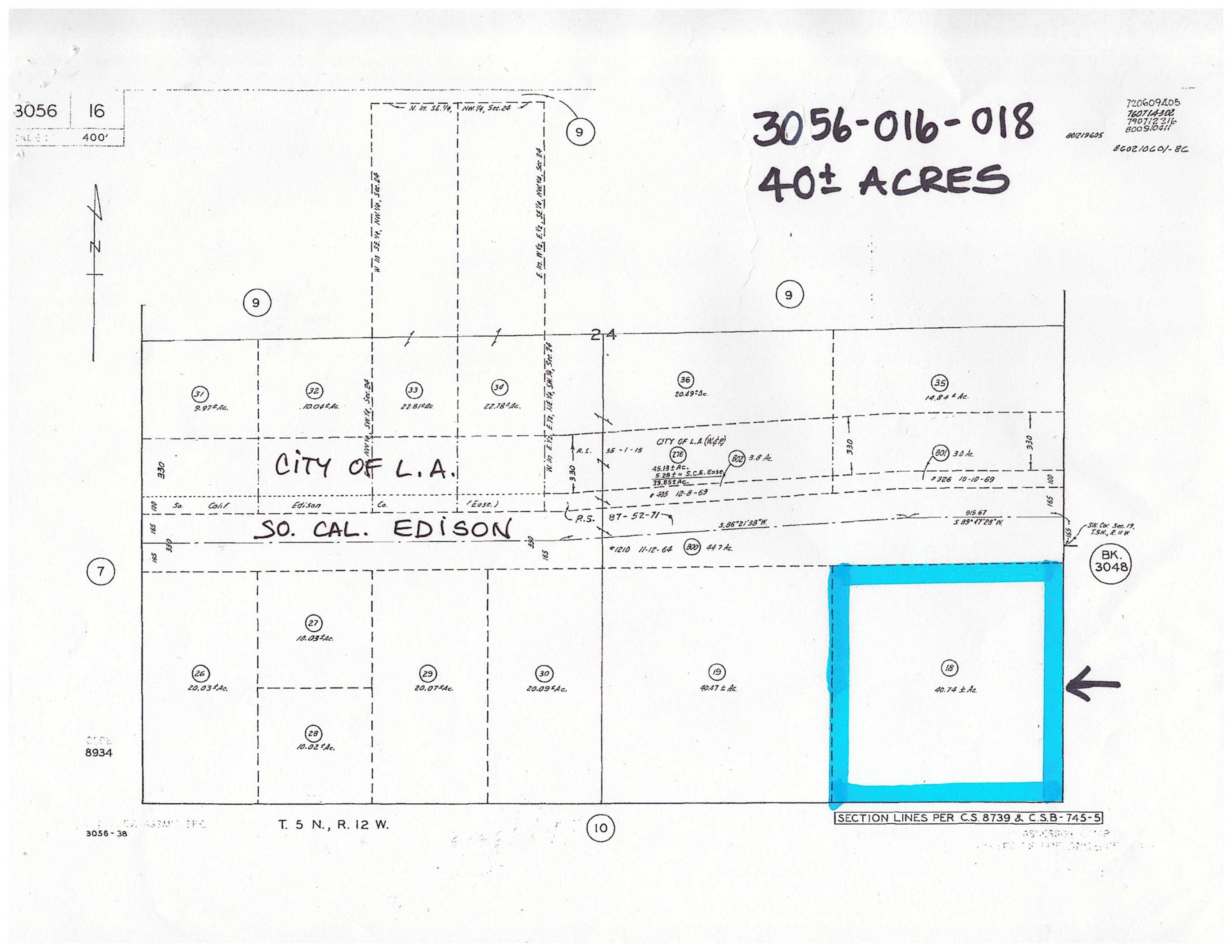 Edison Road Palmdale, CA 93550 - Photo 4 of 4 3056-016-018 CORRECT PLAT MAP