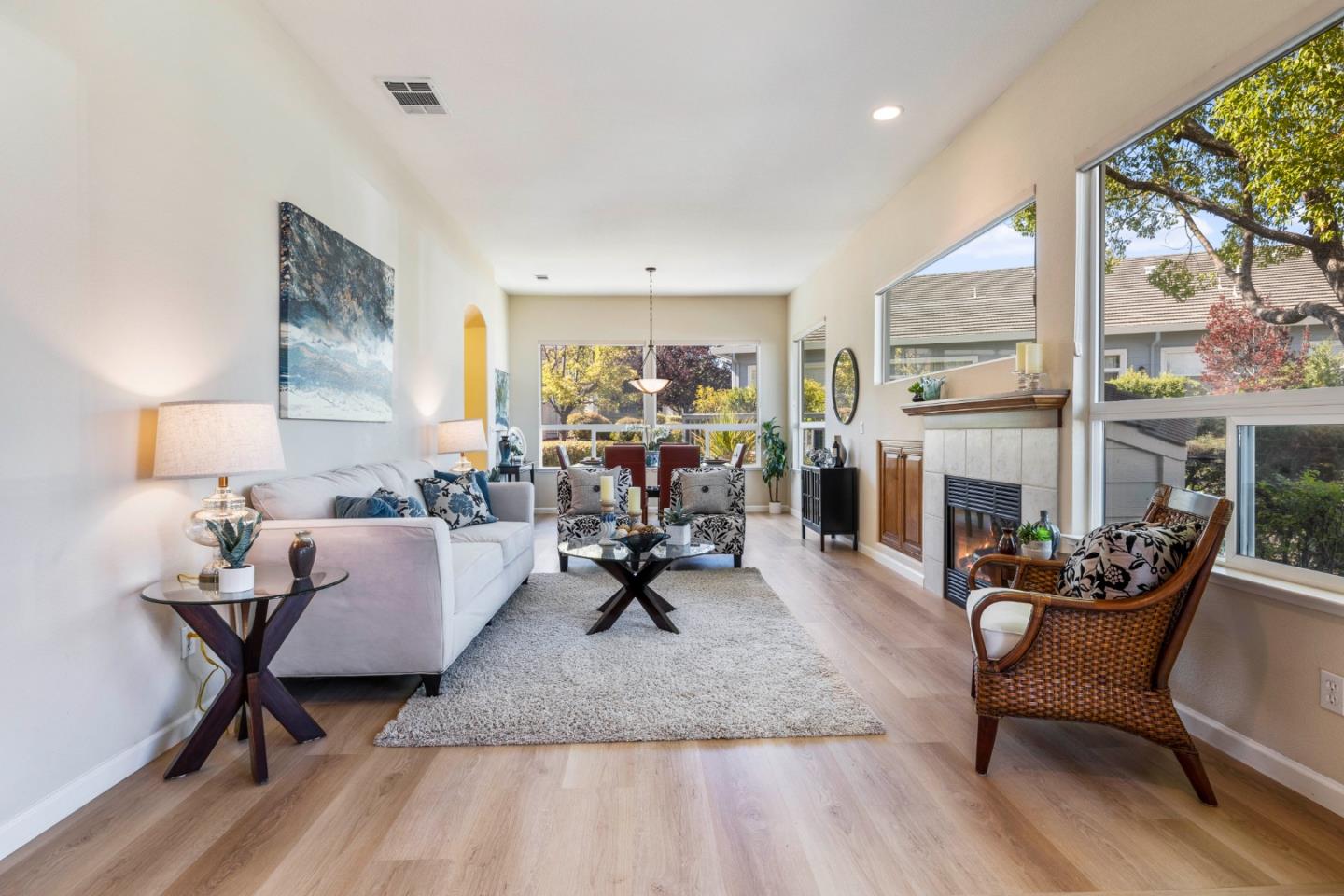2016 Carignan Way San Jose, CA 95135 - Photo 6 of 44 a living room with furniture fireplace and a large window