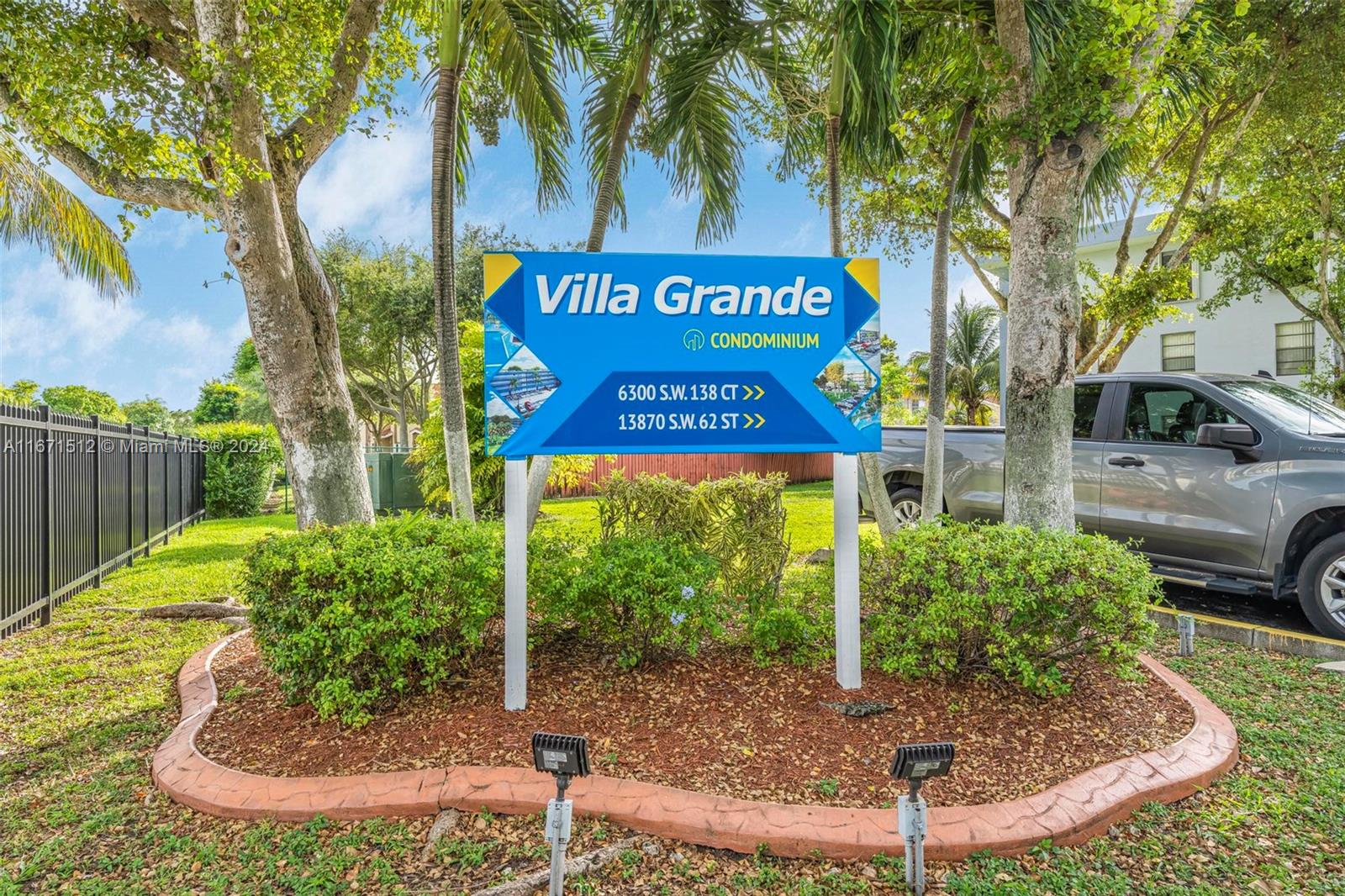 a view of outdoor space with sign board
