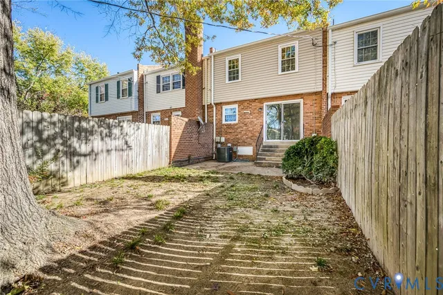 a view of a backyard with a garden