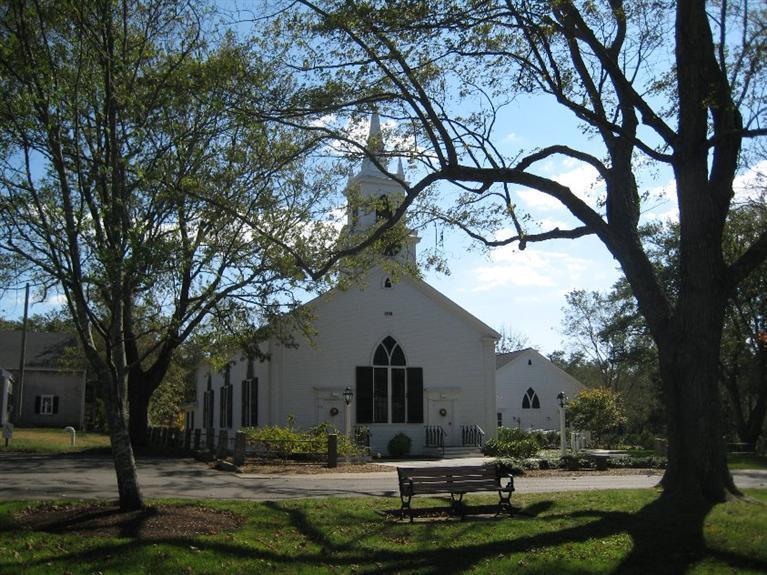 129 Cedar Hill Road East Dennis, MA 02660 - Photo 23 of 24 a front view of a house with garden and trees
