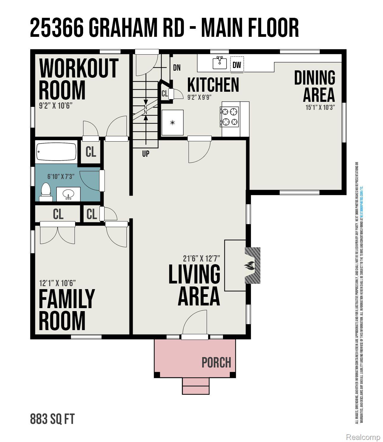 25366 Graham Road Redford, MI 48239 - Photo 23 of 25 Floor Plan - Main Floor