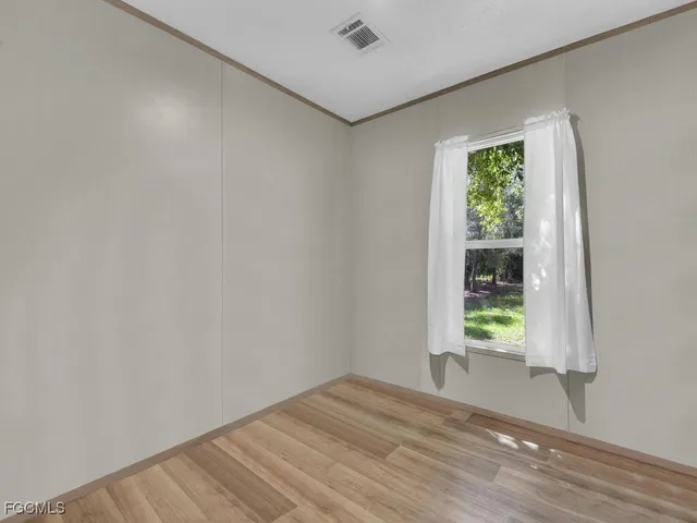 a house view with a garden space