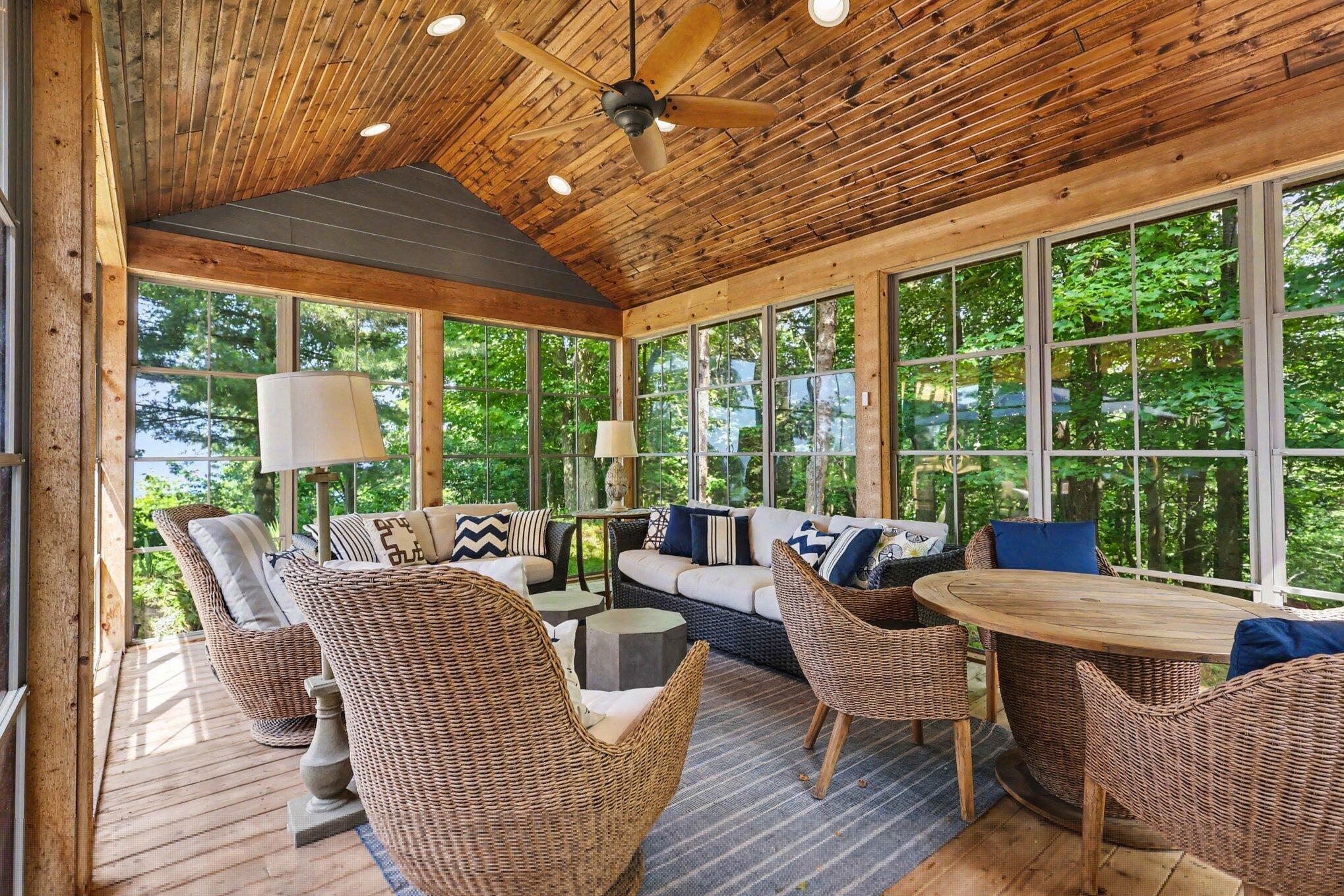18240 North Shore Estates Road Spring Lake, MI 49456 - Photo 21 of 64 Enclosed Sun Porch