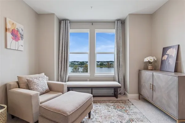 a view of an empty room