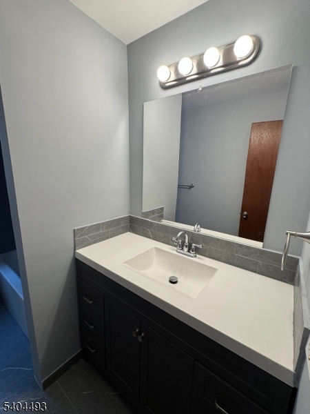 892 Hobson Street Union, NJ 07083 - Photo 13 of 14 a bathroom with a sink and a mirror