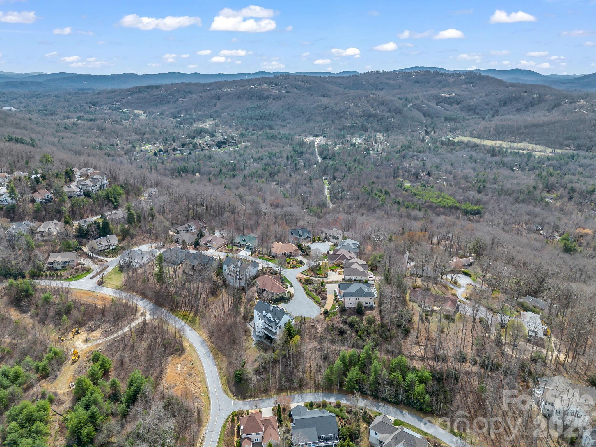 2325 Pommel Road, Unit 2325 Hendersonville, NC 28791 - Photo 8 of 19 a view of a dry yard with lots of trees