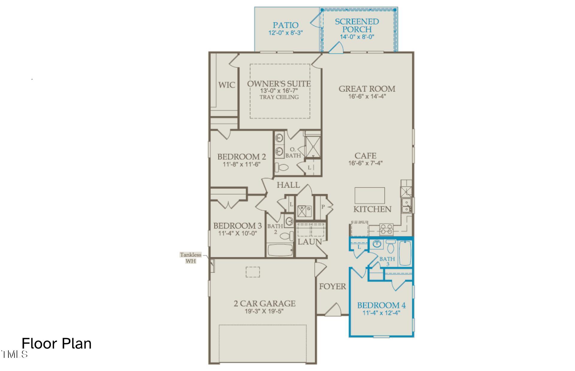 796 Denburn Place Raleigh, NC 27603 - Photo 15 of 15 Floor Plan