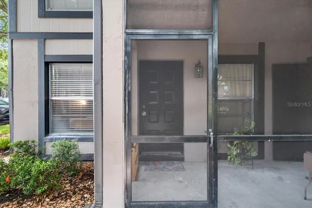 front view of door with glass windows
