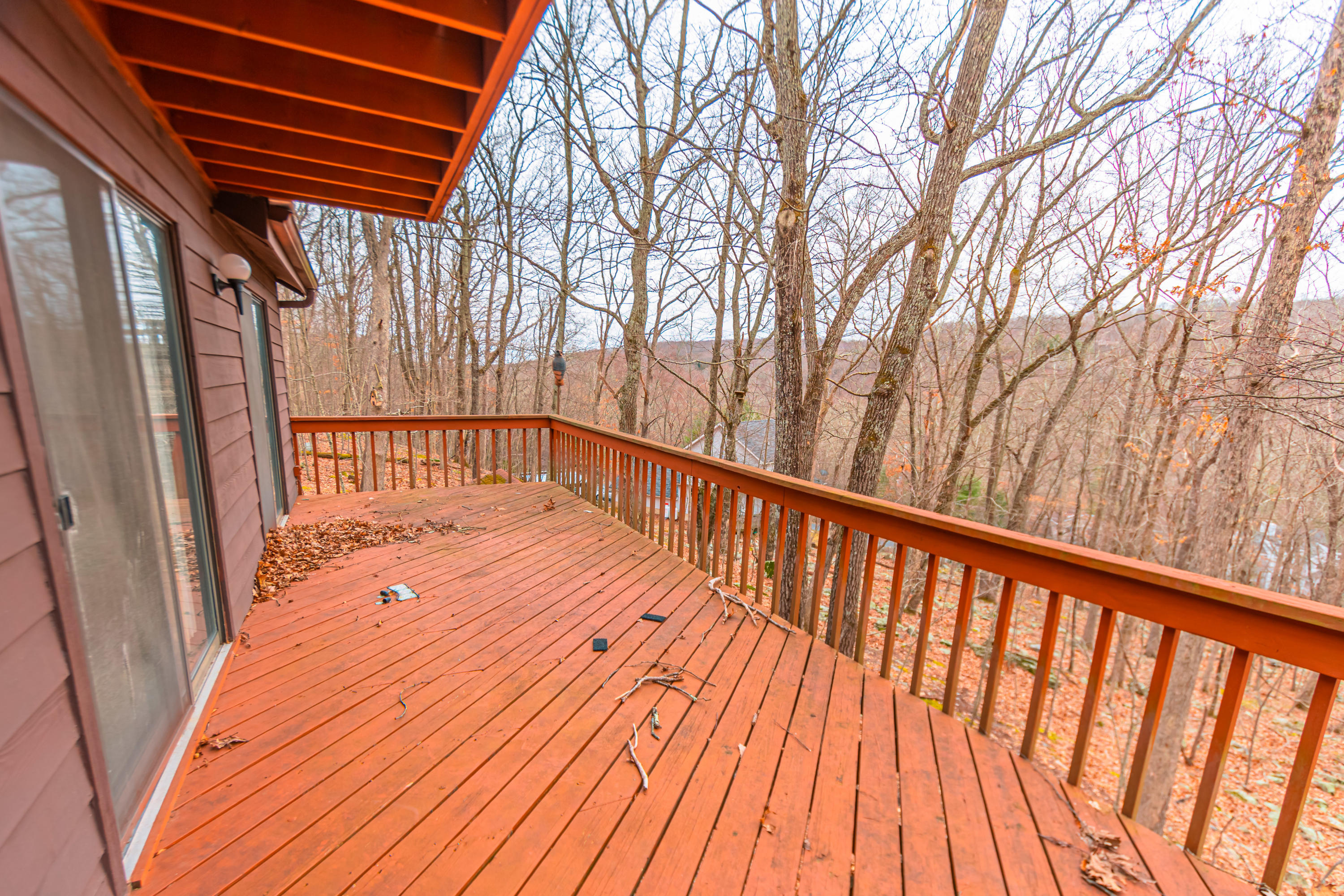 1021 Hampstead Road Bushkill, PA 18324 - Photo 10 of 57 deck with winter view
