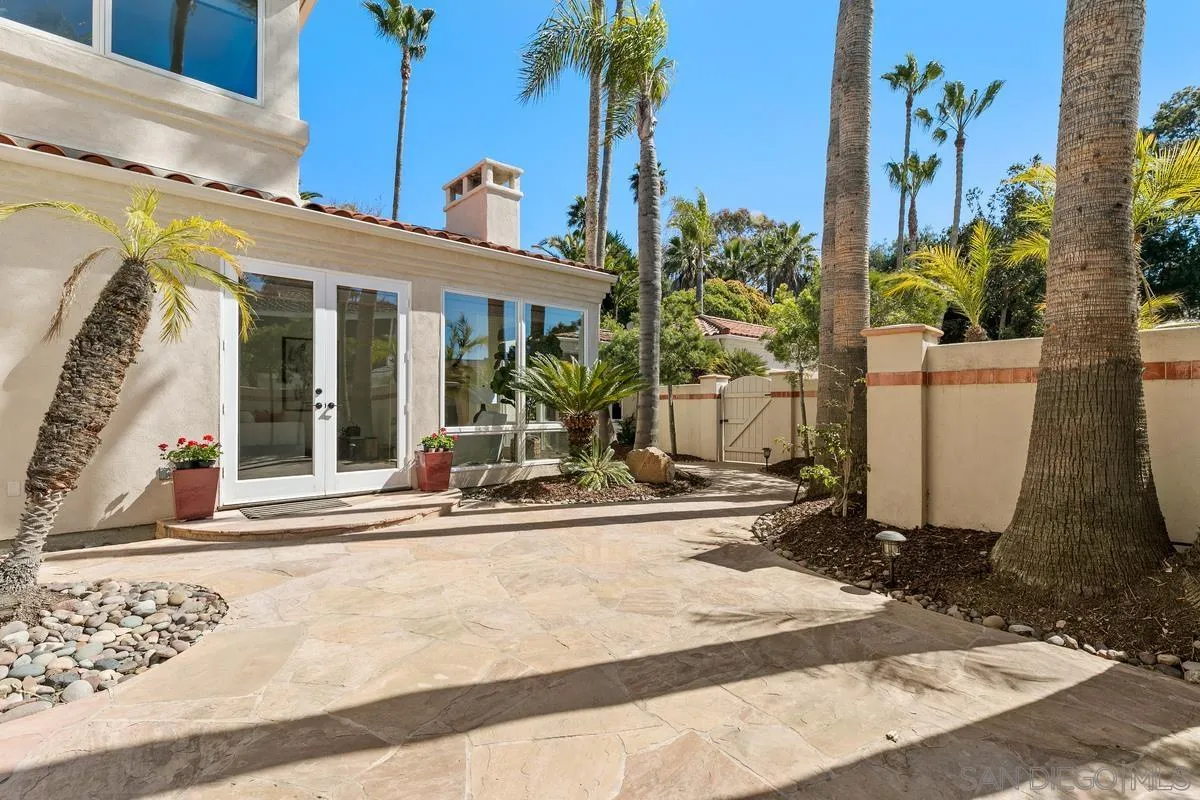 255 Cole Ranch Road Encinitas, CA 92024 - Photo 38 of 45 a view of a house with sitting area and garden
