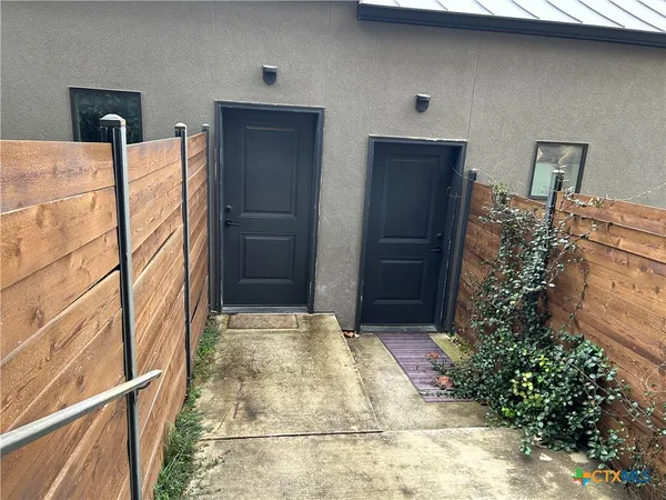 a view of front door