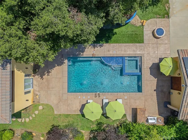 a view of a house with a park