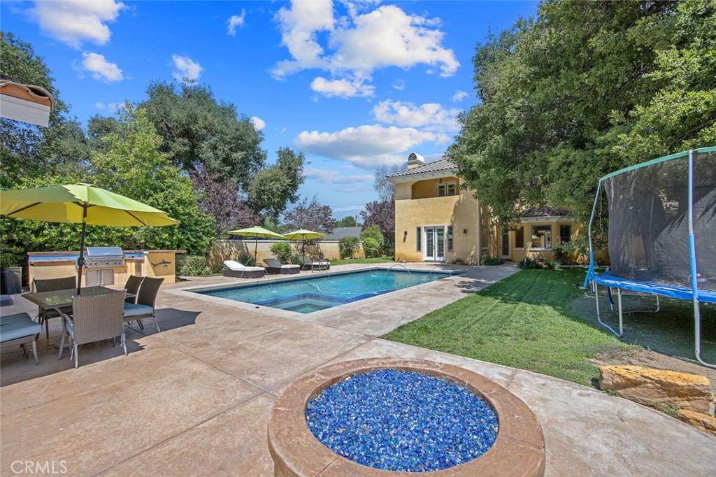 21120 Placerita Canyon Road Newhall, CA 91321 - Photo 53 of 53 Fire pit Pool Views