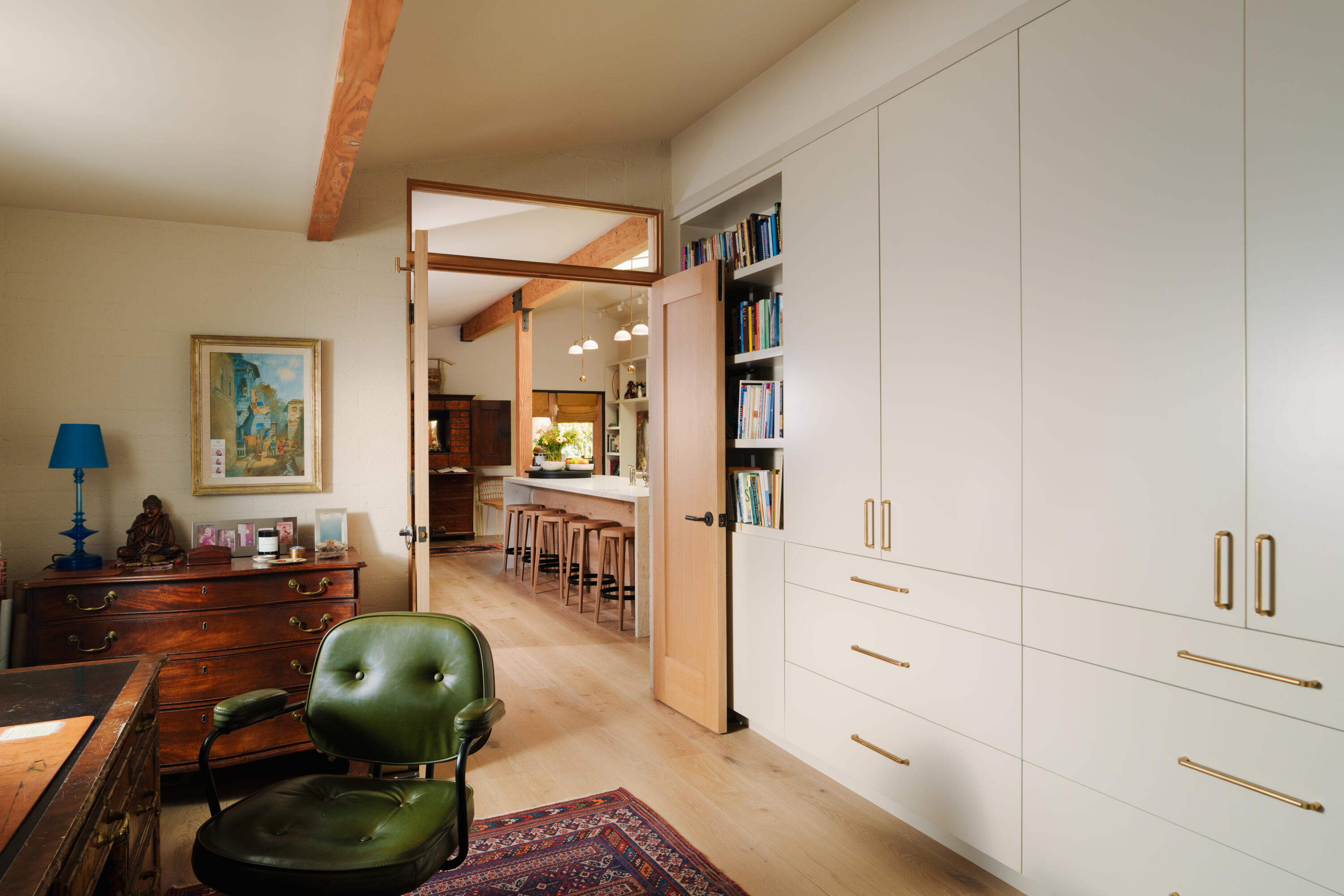 216 East Matilija Street Ojai, CA 93023 - Photo 15 of 22 a living room with furniture and wooden floor