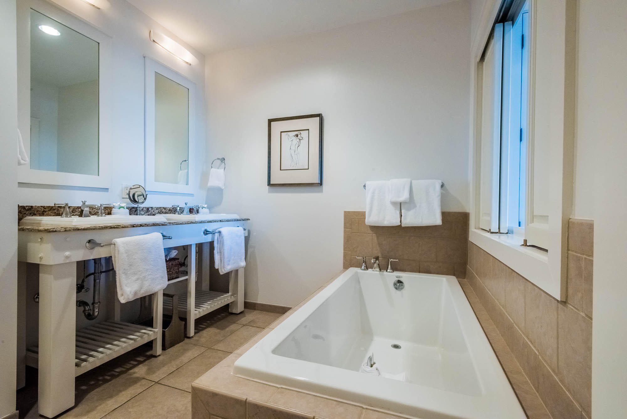 99 Compass Point Way South, Unit 304 Inlet Beach, FL 32461 - Photo 20 of 32 a bathroom with a sink and a bathtub