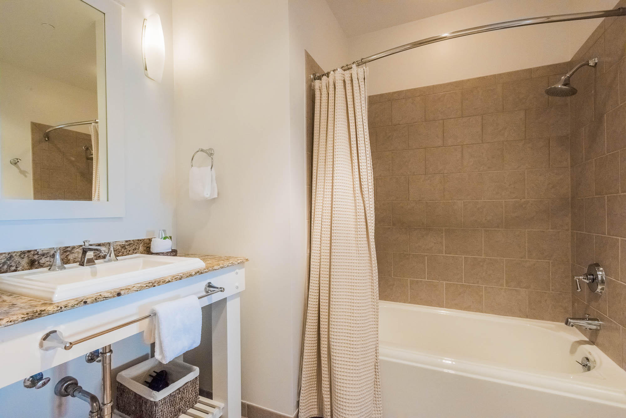 99 Compass Point Way South, Unit 304 Inlet Beach, FL 32461 - Photo 26 of 32 a bathroom with a sink and a mirror