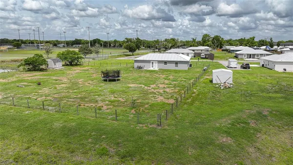 a view of a lake with houses