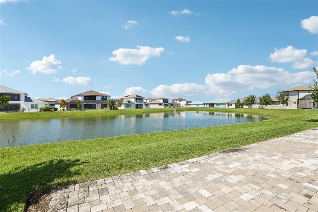 8743 Sanders Tree Loop Wesley Chapel, FL 33545 - Photo 35 of 41 a view of a lake with a city