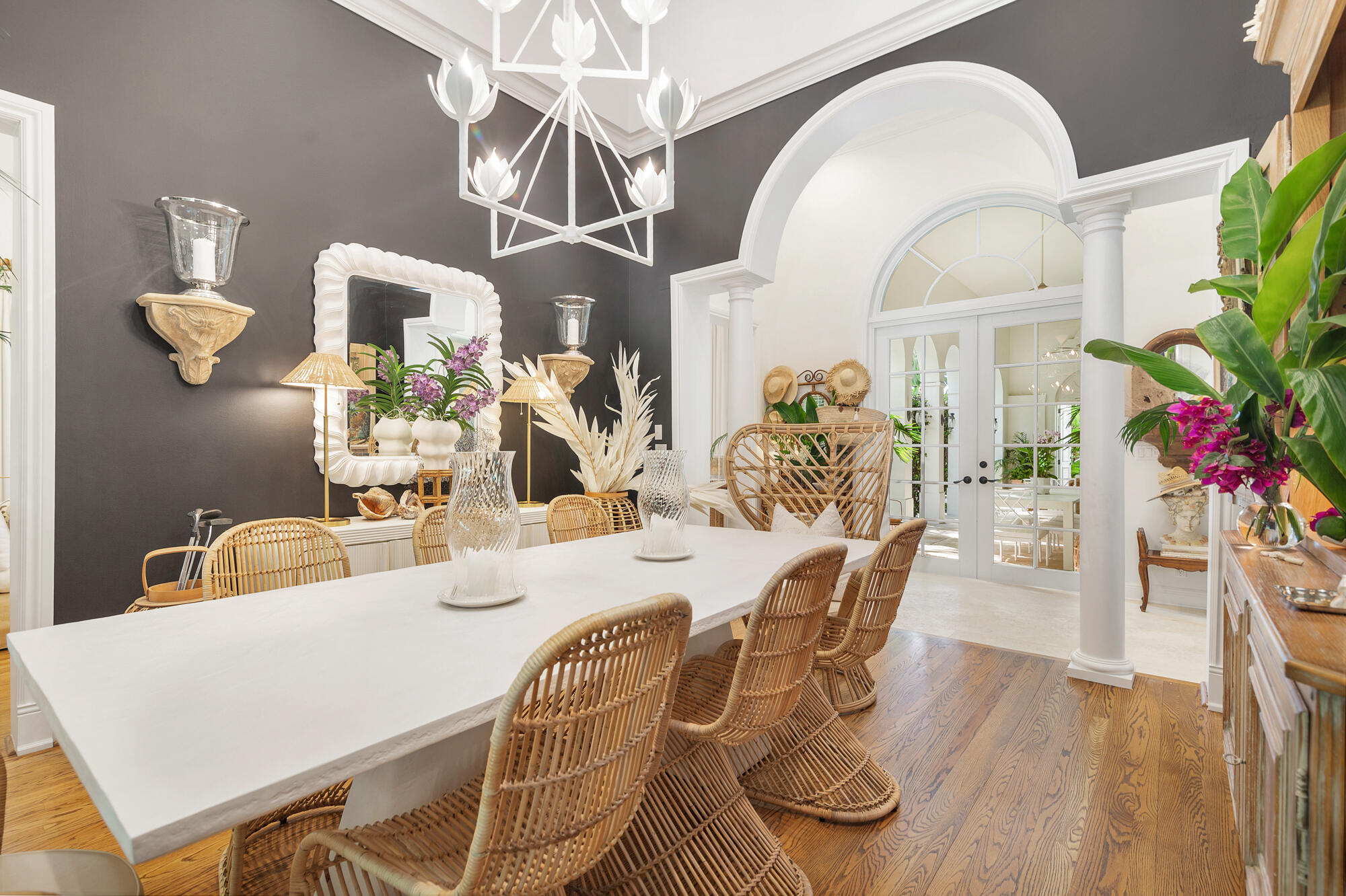 119 Alpine Road West Palm Beach, FL 33405 - Photo 12 of 30 a view of a dining room with furniture and wooden floor