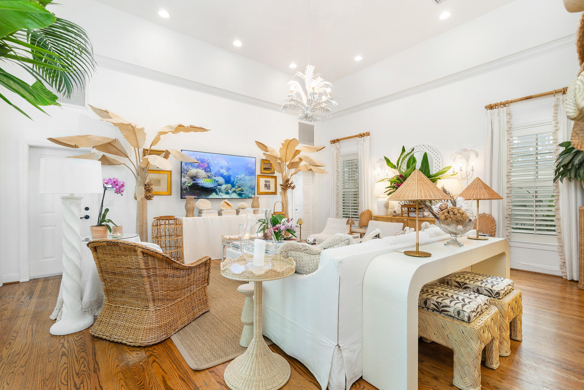 119 Alpine Road West Palm Beach, FL 33405 - Photo 13 of 30 a living room with fireplace furniture and a chandelier