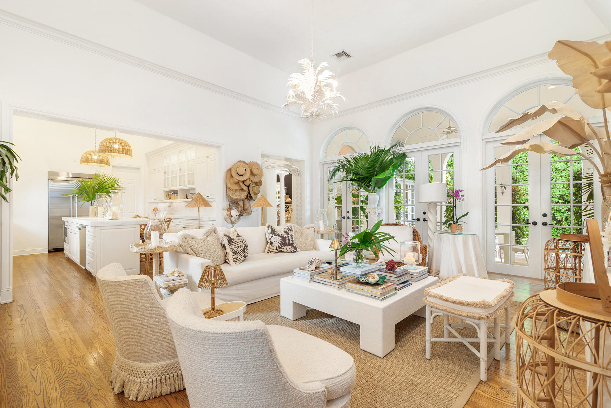 119 Alpine Road West Palm Beach, FL 33405 - Photo 5 of 30 a living room with fireplace furniture and a large window