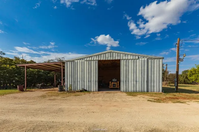 a backyard of a house
