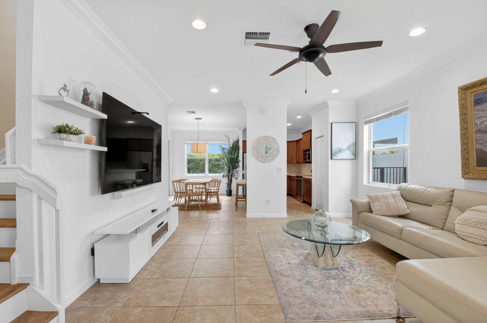 3630 Wolf Run Lane Boynton Beach, FL 33435 - Photo 6 of 59 a living room with furniture and a flat screen tv