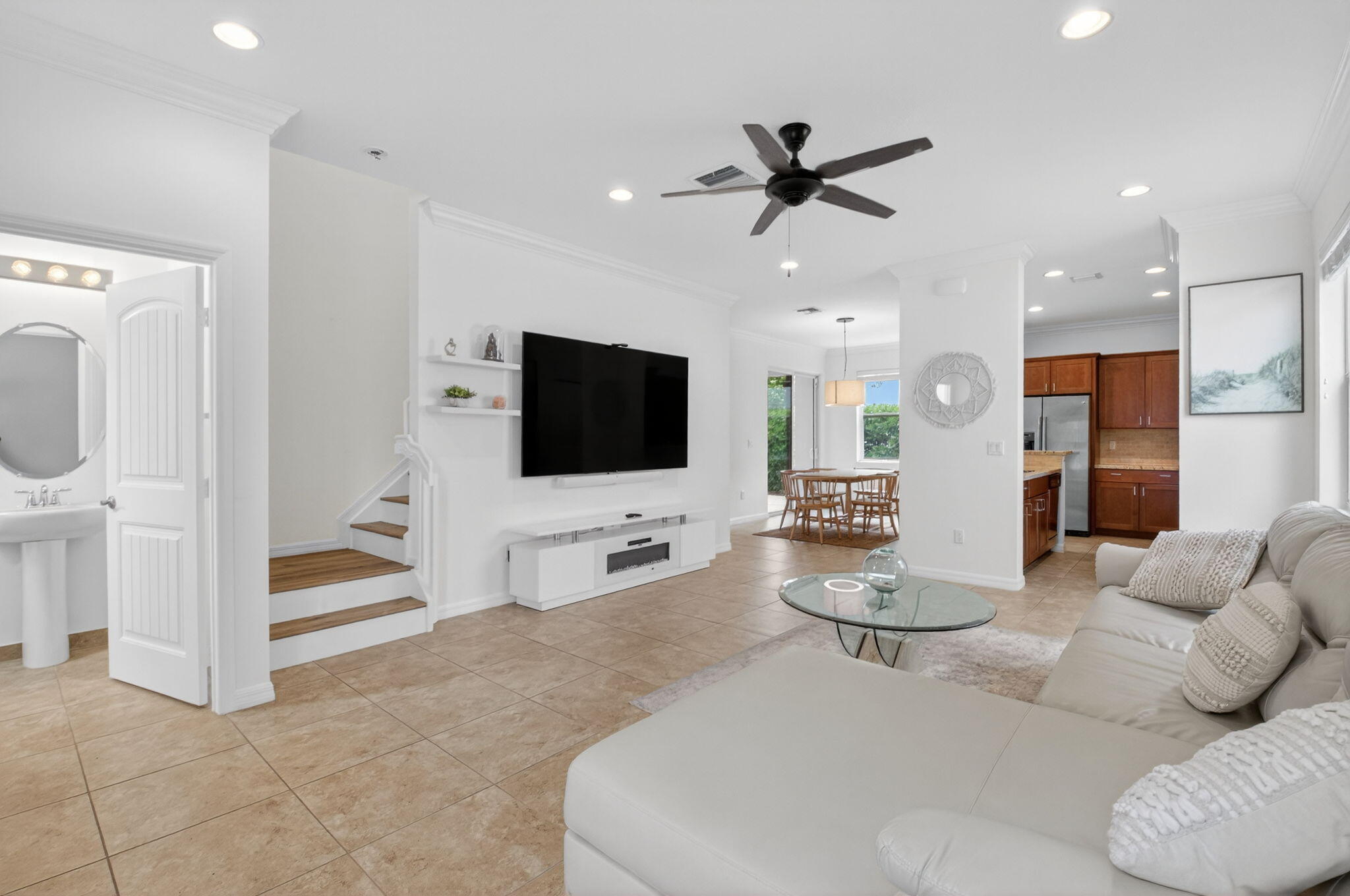 3630 Wolf Run Lane Boynton Beach, FL 33435 - Photo 8 of 59 a living room with furniture and a flat screen tv