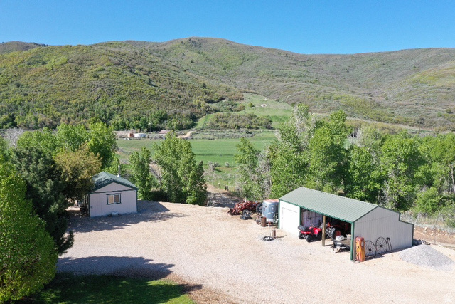 1454 East Little Sweden Road Heber City, UT 84032 - Photo 11 of 35 Aerial view of sparsely populated area featuring a mountain backdrop