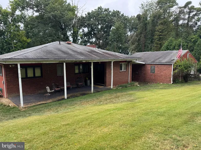 a backyard of a house