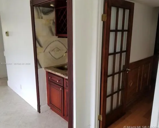 a view of front door