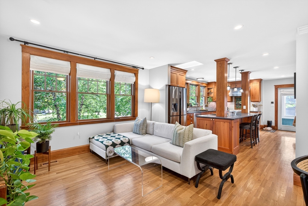 76-78 Lewis Road Belmont, MA 02478 - Photo 2 of 36 a living room with furniture and a large window