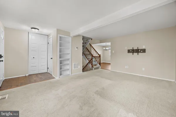 a view of an empty room