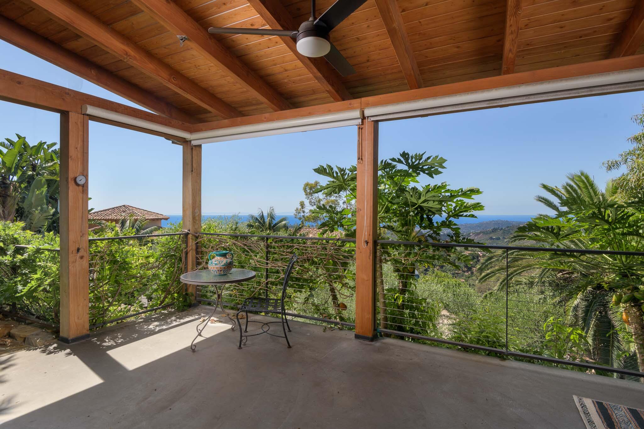 356 East Mountain Drive Montecito, CA 93108 - Photo 31 of 36 a garden view with a seating space