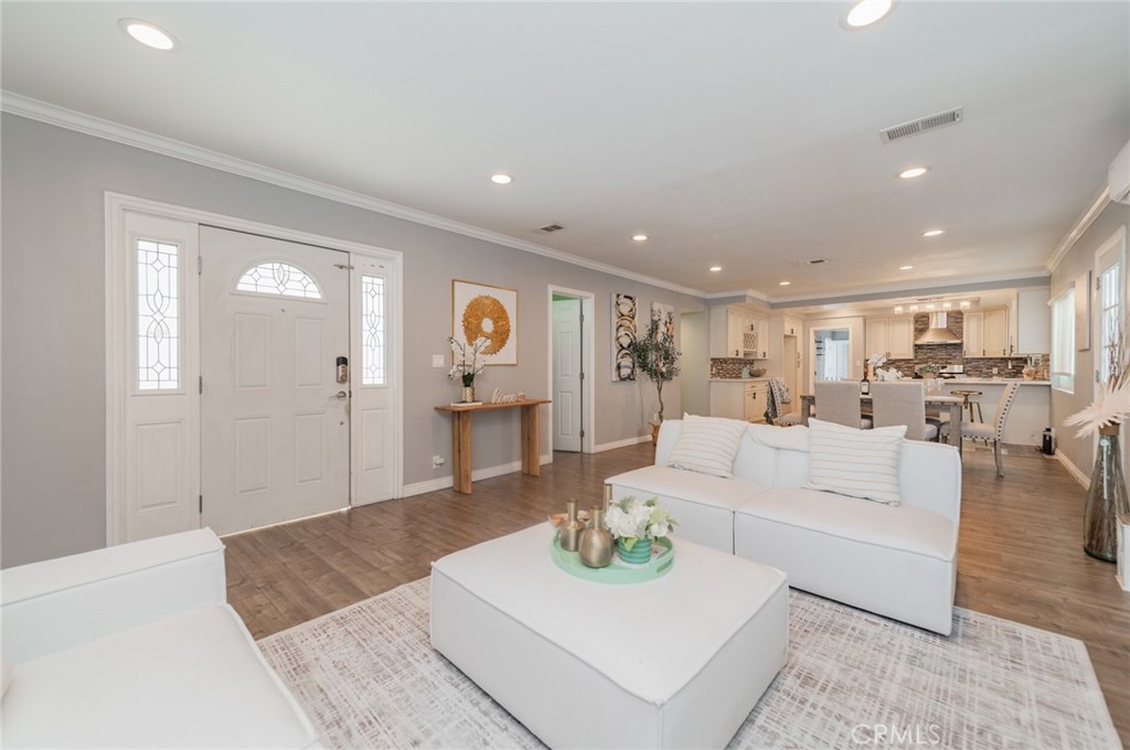 9163 Duarte Road San Gabriel, CA 91775 - Photo 5 of 38 a living room with furniture and view of kitchen