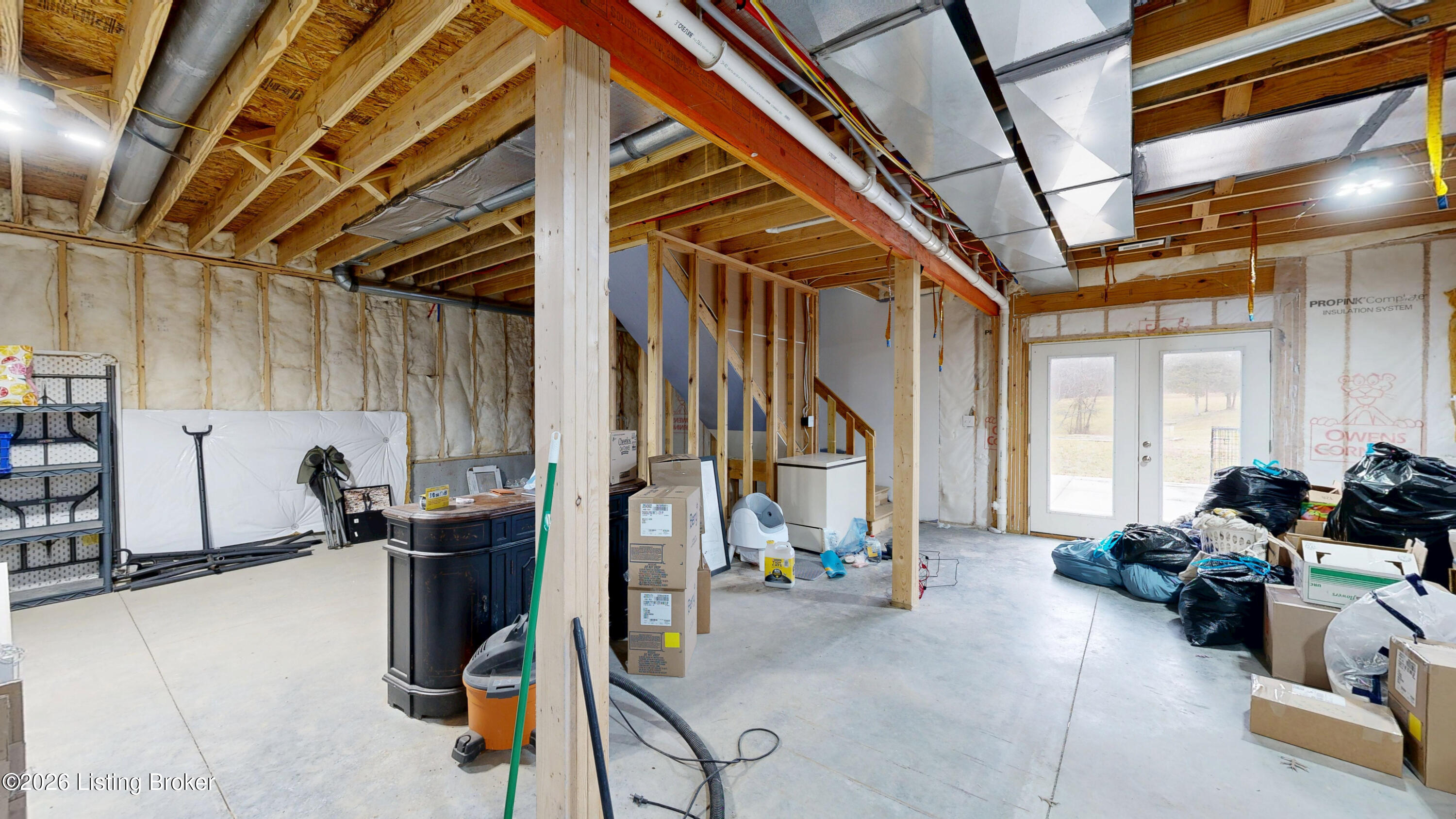 2325 Pattons Creek Road Pendleton, KY 40055 - Photo 21 of 73 Unfinished Walkout Basement with 9ft Ceiling Height