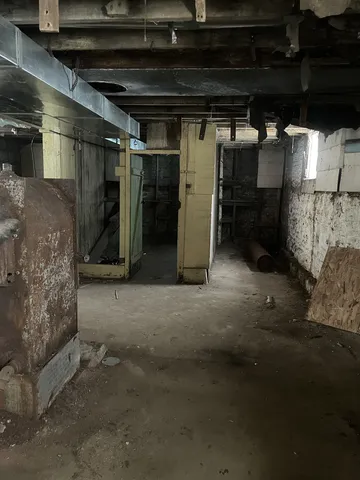 a room with fireplace