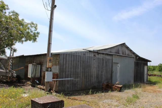 a backyard of a house